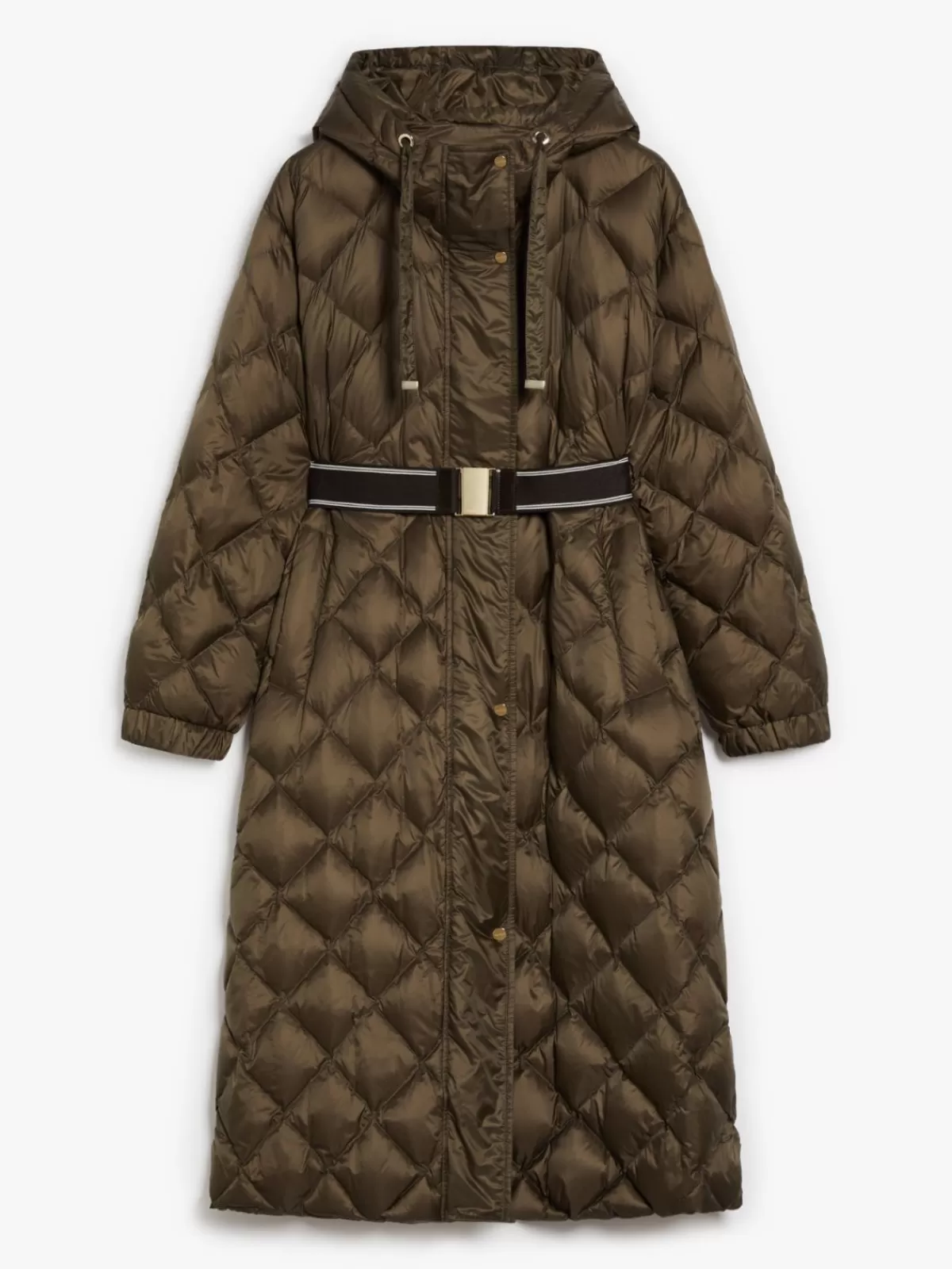 Chaqueta impermeable Max Mara para clima lluvioso, color verde bosque - diseño acolchado y transpirable