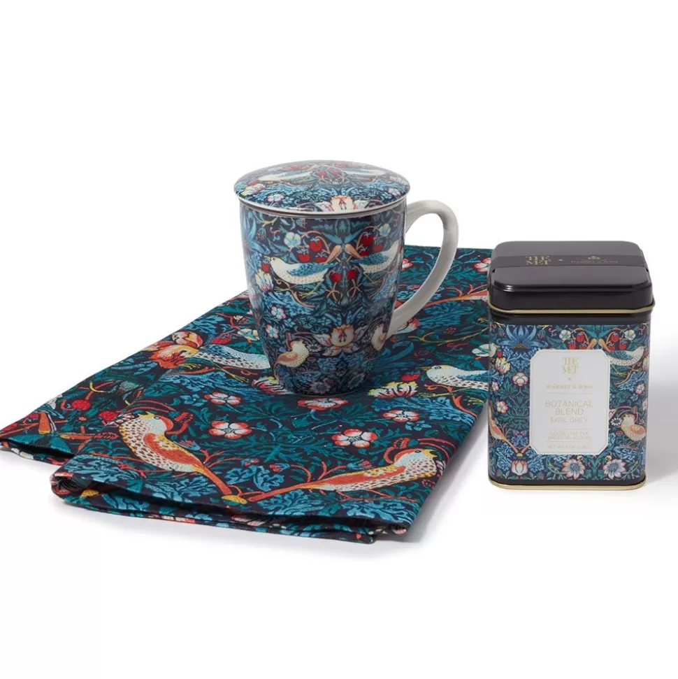 Vajilla Inspirada en William Morris - Juego de Té con Flores Silvestres Británicas | Colección Exclusiva de The Met Store