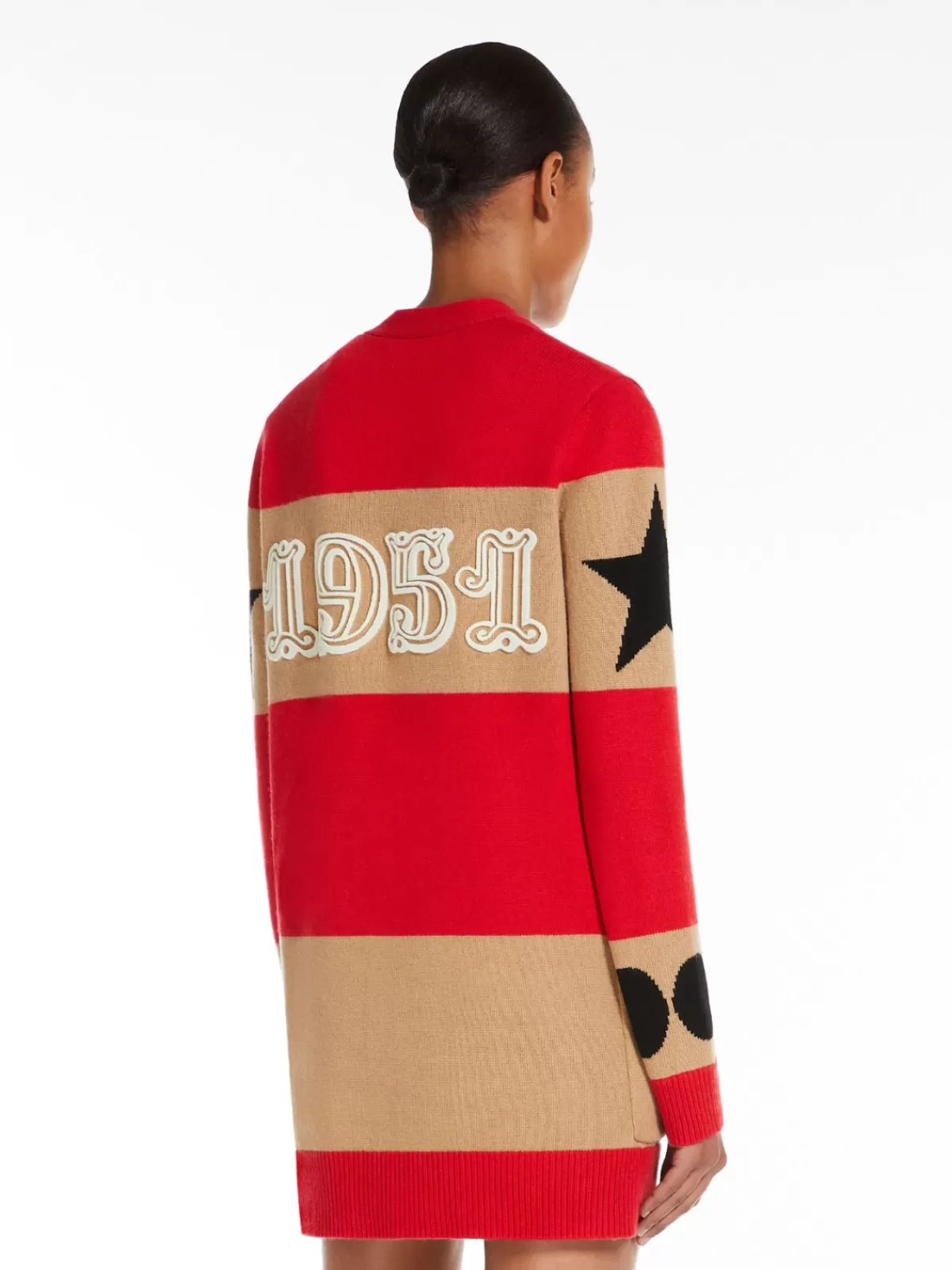 Cárdigan acogedor de lana y cachemira Max Mara - Diseño clásico en tono rojo intenso