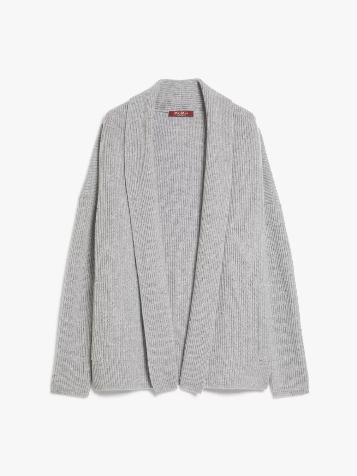 Max Mara - Cárdigan de invierno en lana y cachemira, tonalidad gris perla - Prenda versátil para looks elegantes y cómodos