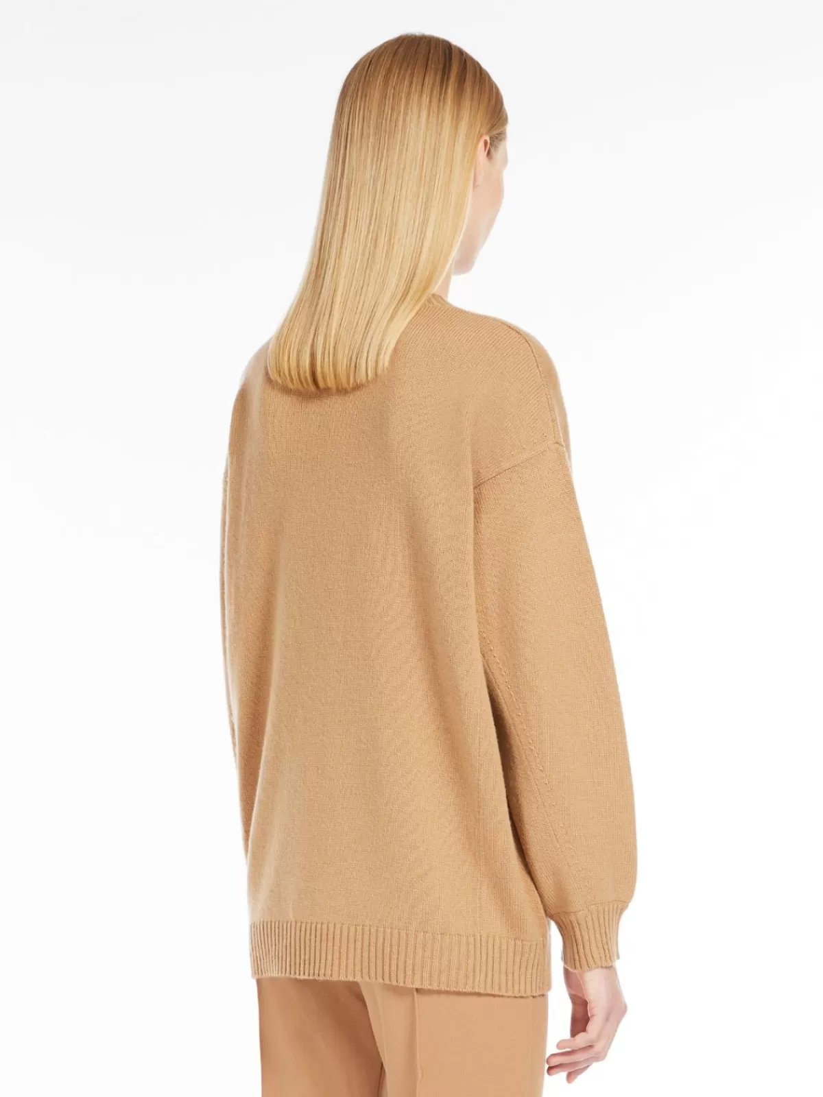 Suave Jersey de Invierno | Mezcla Premium de Lana y Cachemir | Tono Camel Clásico - Diseño de Max Mara