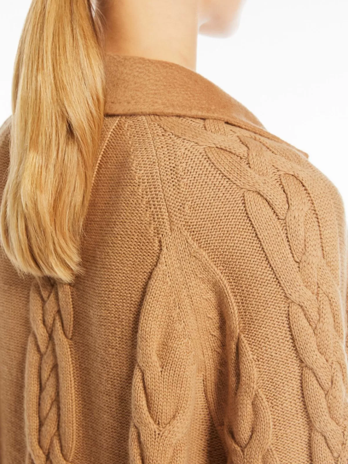 Abrigo clásico Max Mara en lana y cachemir - Tono camel elegante