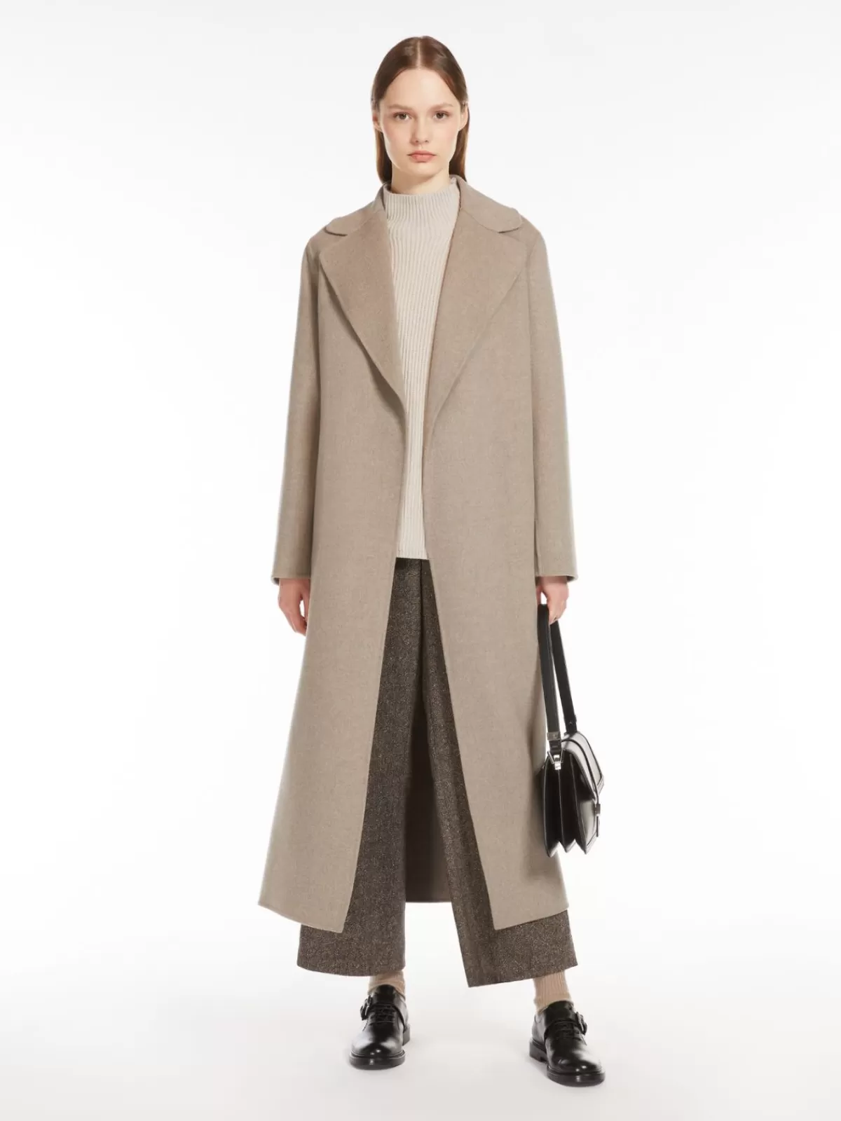 Prenda de punto Max Mara · Jersey sofisticado en suave mezcla de lana y cachemir con detalles acanalados - Tono crudo natural