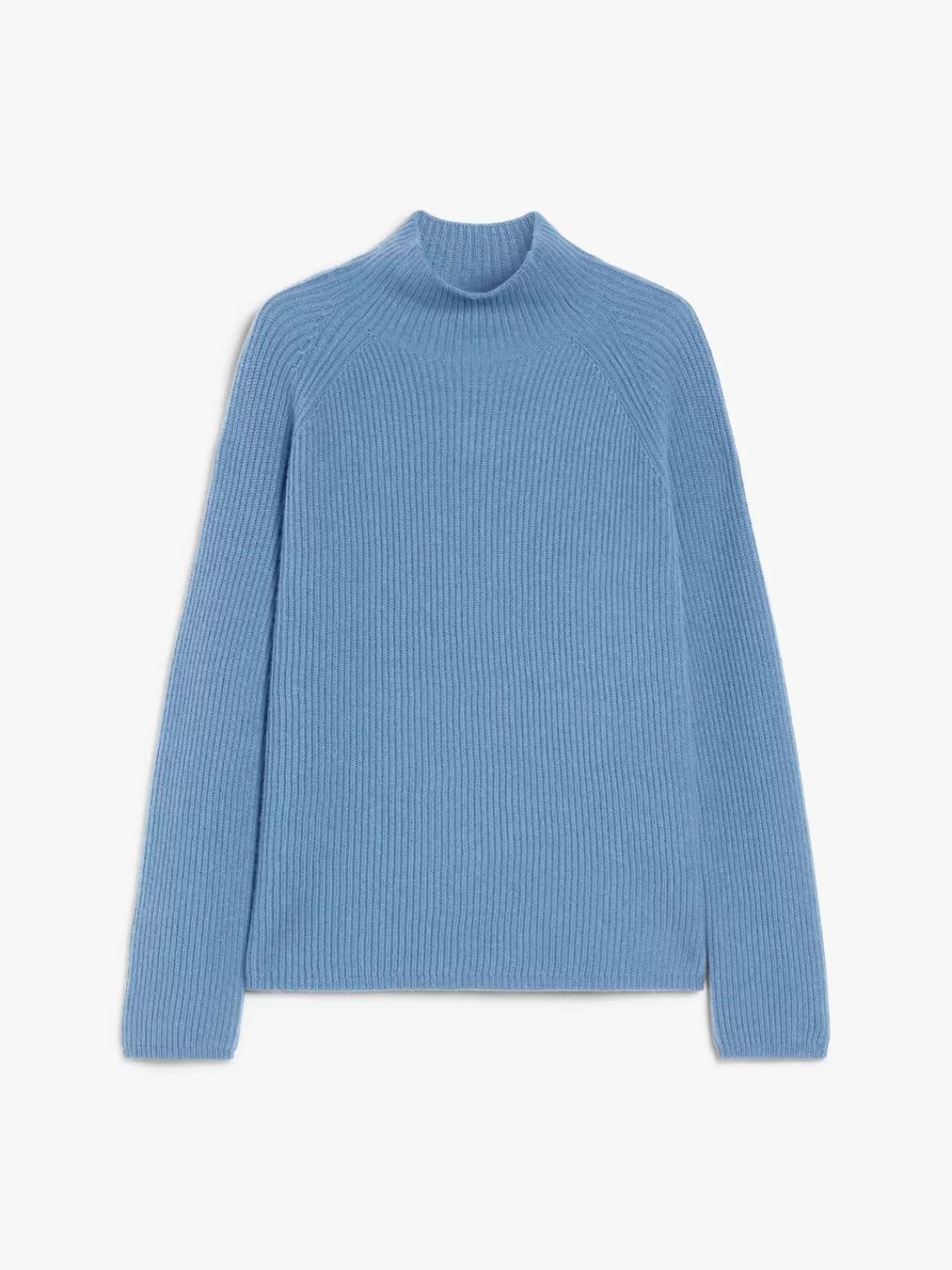 Jersey acanalado Max Mara en lana y cachemira - Azul marino