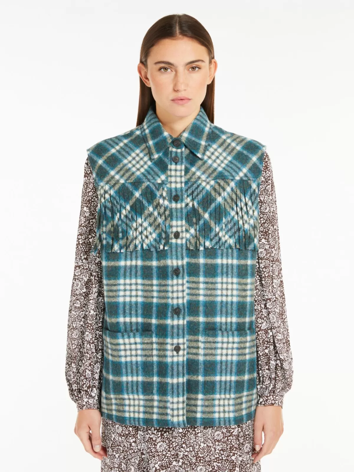 Chaleco clásico de lana franela Max Mara - Tono caqui elegante para looks sofisticados