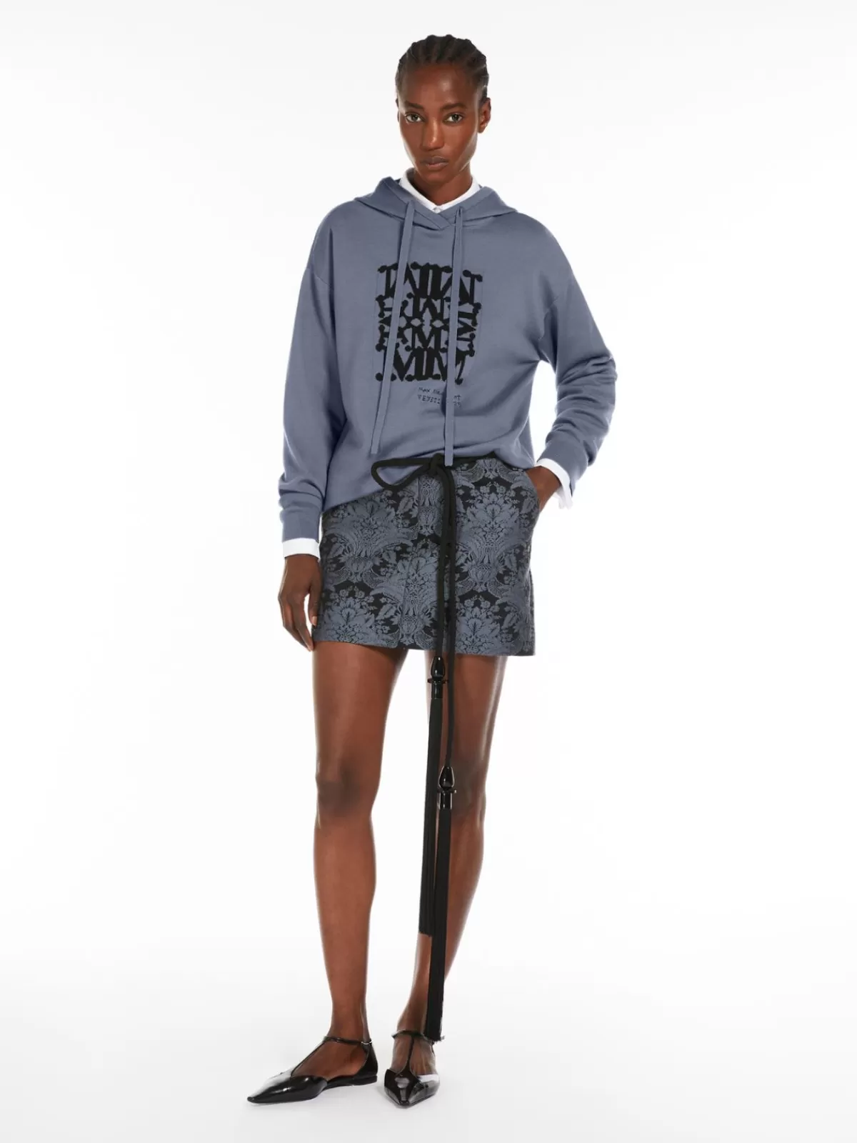 Sudadera de lana tejida Max Mara - Abrigo casual en tono agua suave