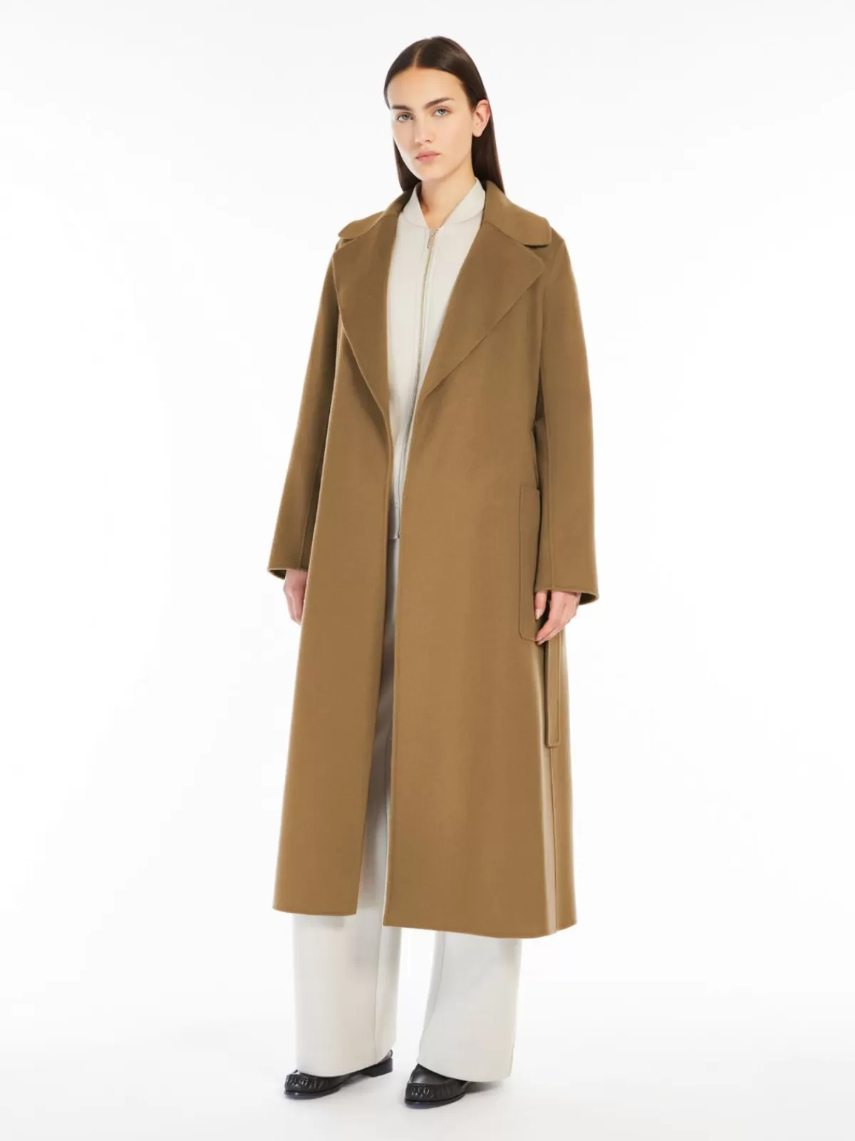 Abrigo de lana estilo túnica Max Mara - Beige arena cálido