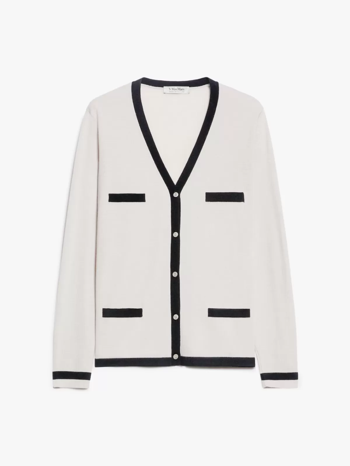 Chaqueta acrílico Max Mara - Suéter tejido en lana crudo con hilo premium