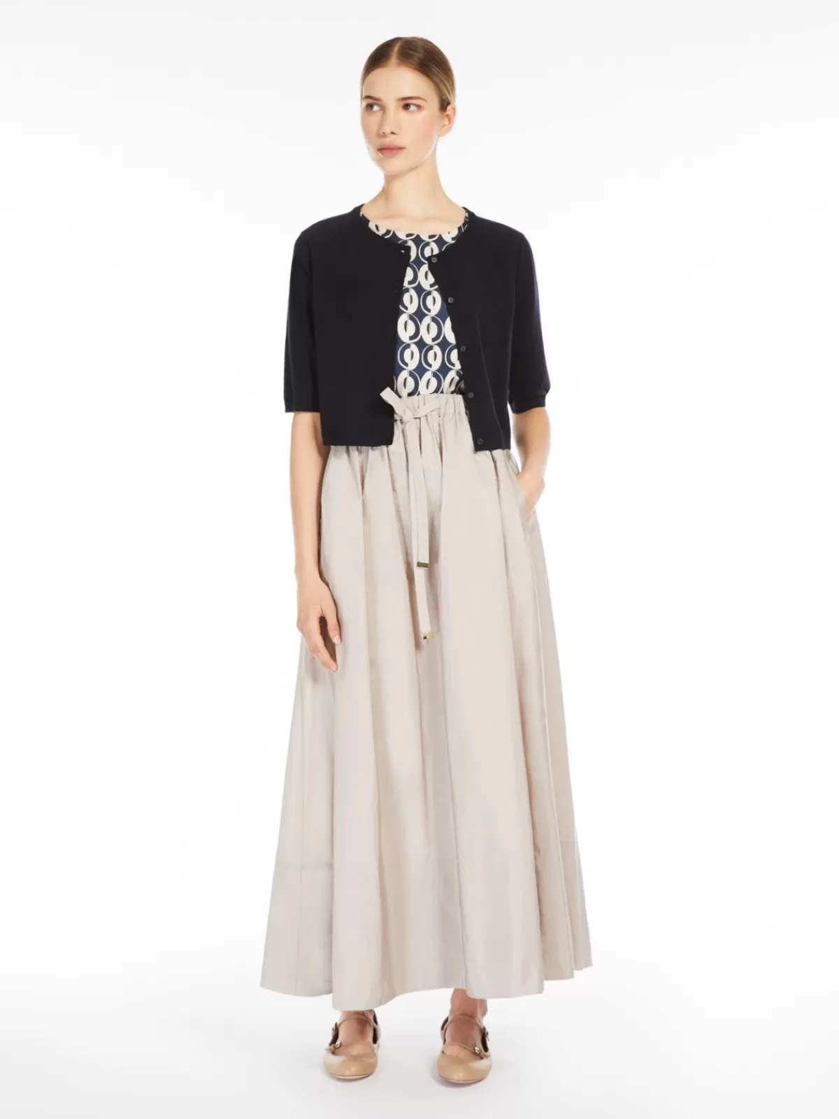 Chaleco tejido en lana virgen azul ultramar - Diseño casual Max Mara para invierno