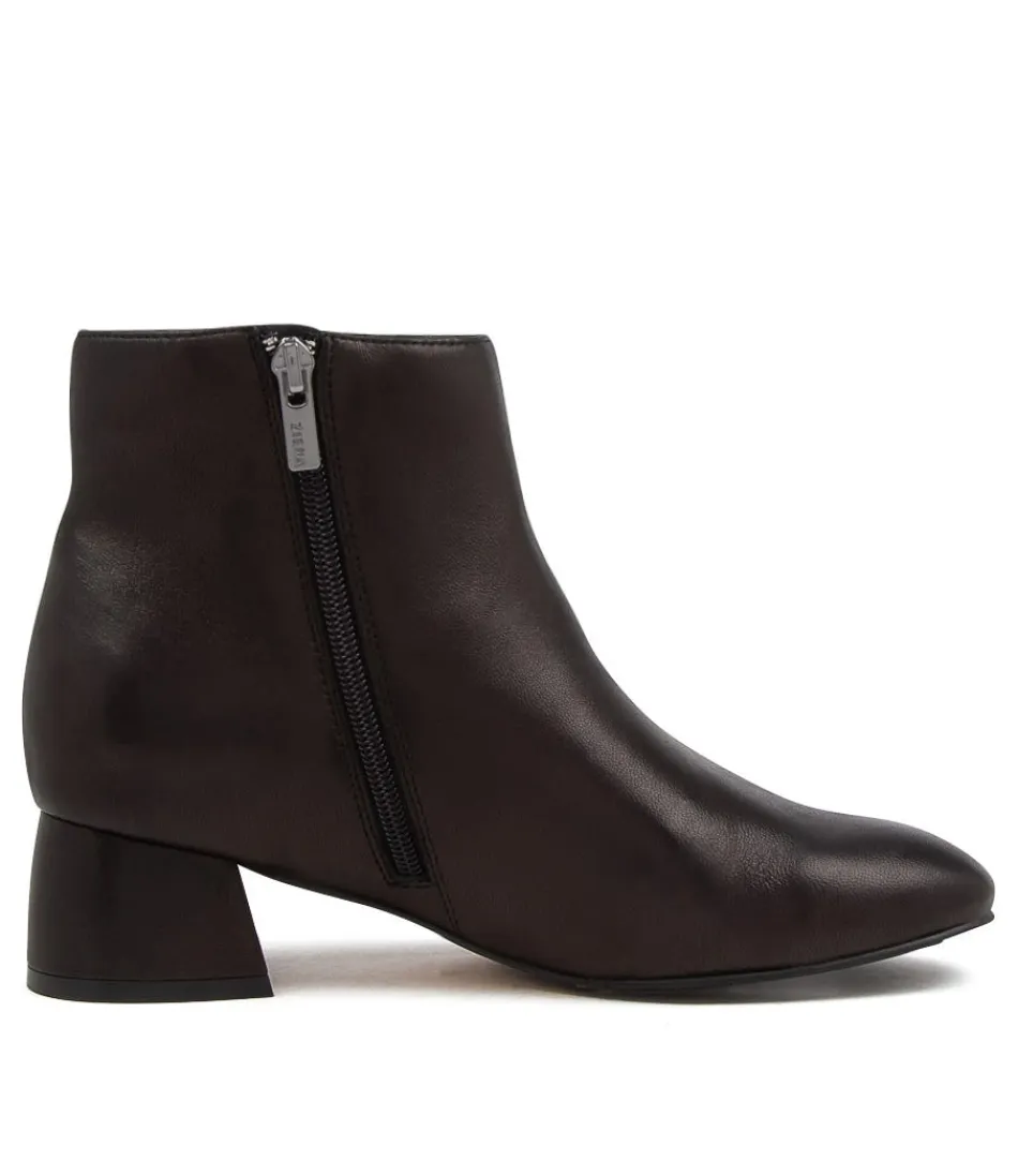 Botas Tobilleras ZIERA Ziggys W en Cuero Negro - Elegancia y Comodidad para Mujer